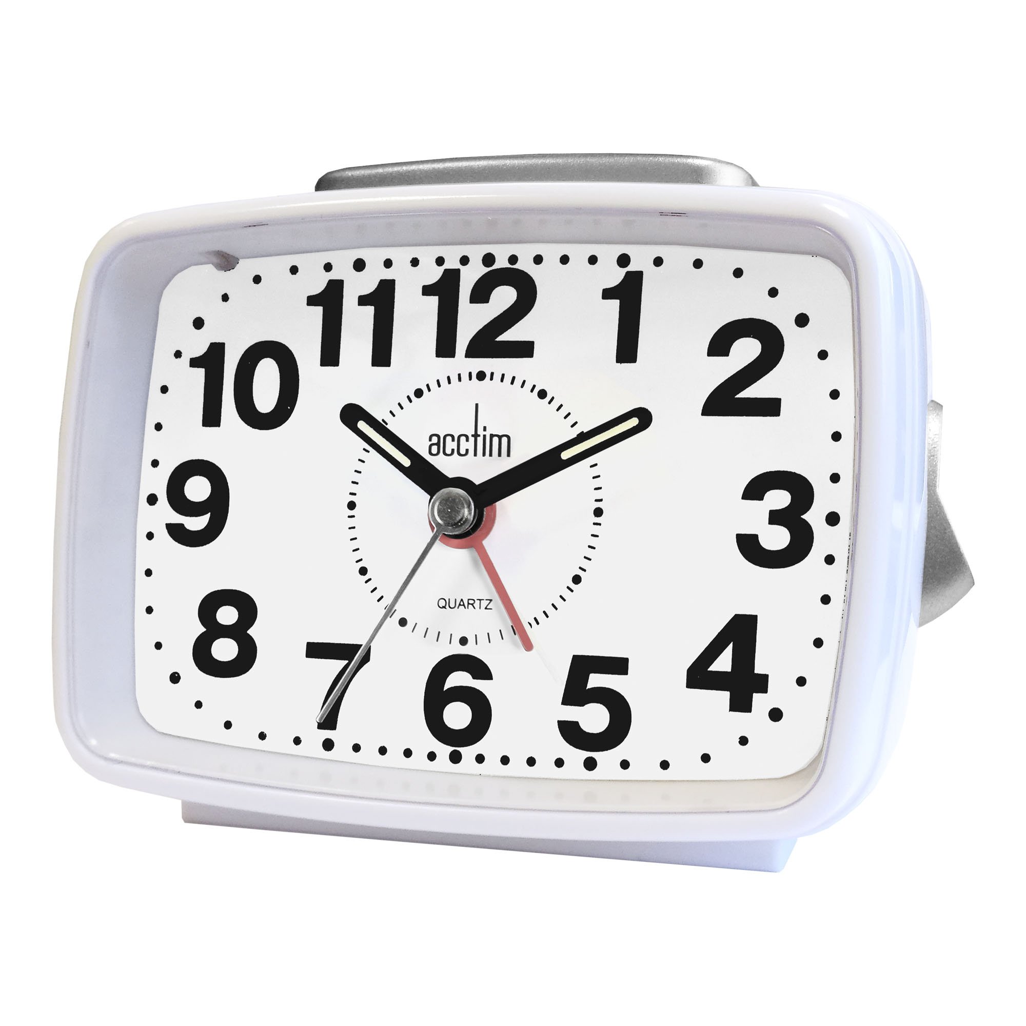 Acctim White 13880 Titan 2 Large Beep Alarm Clock In