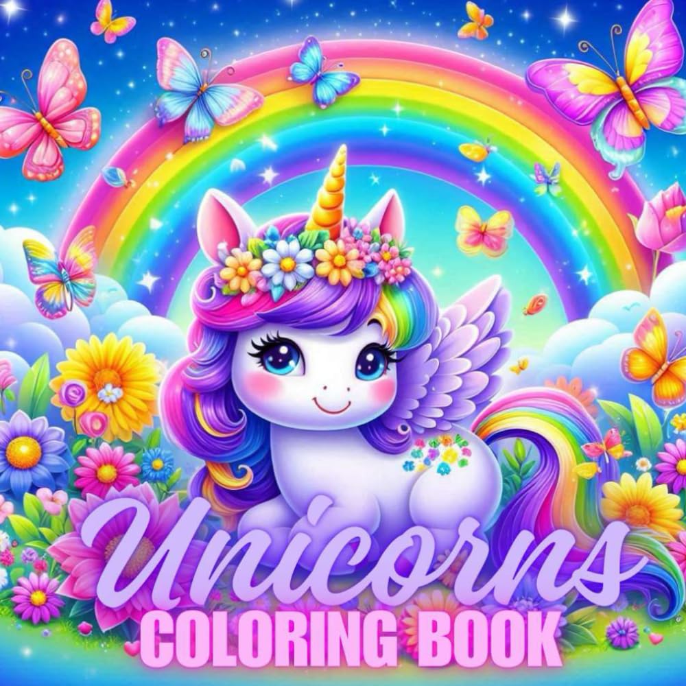 Livre de coloriage licorne magique pour occuper calmement les enfants en voyage