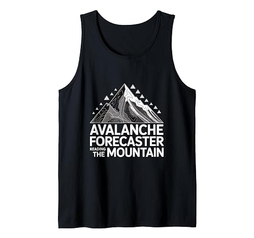 Avalanche Forecaster Reading Mountain Tank Top product photo (Avalanche Safety) — ScooterReviewPro review
