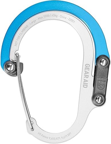 Miniatura 2 de GEAR AID HEROCLIP (Large) Carabiner Gear Clip and Hook for Hanging Heavy Duty Items, Camping Backpacks, Suitcases, Kayaks, Bicycles, Garage