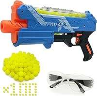 Vista 1 de Pistola Blaster con gafas protectoras y 100 rondas de hasta 110 FPS compatible con dardos Nerf Hyper Rounds, fácil de recargar, soporta hasta 50