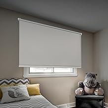 Tende a rullo per interni senza forare oscuranti a vetro finestra Diversi modelli e dimensioni Tenda a rullo senza foratura da interno per finestre STORESDECO Oscurante Écru 90x180 cm