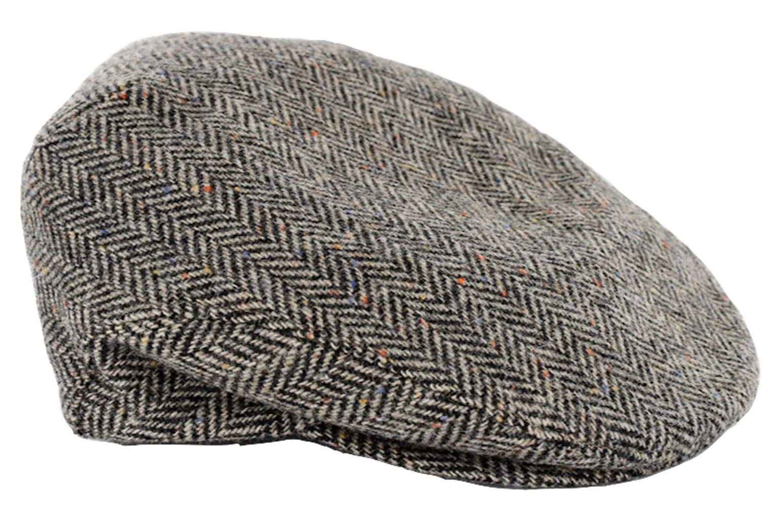 Mucros WeaversIrish Flat Cap Men Trinity Tweed Hat Driving Cap Made in Ireland