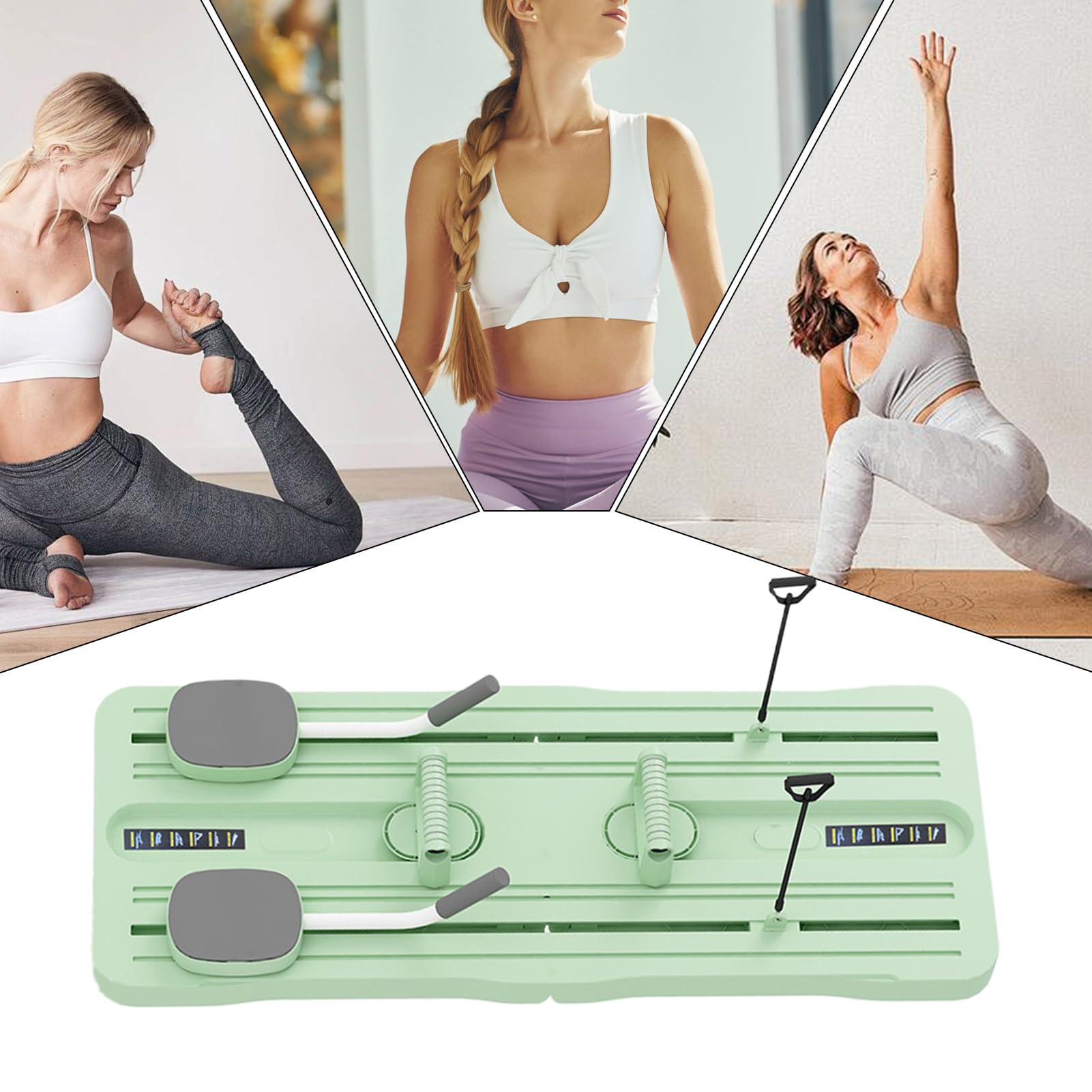 Kit Reformer Pilates - Tabla de entrenamiento de pilates para abdominales para mujeres | Equipo multifunción para entrenamiento completo Fortalecimiento muscular y acondicionamiento de bailarines