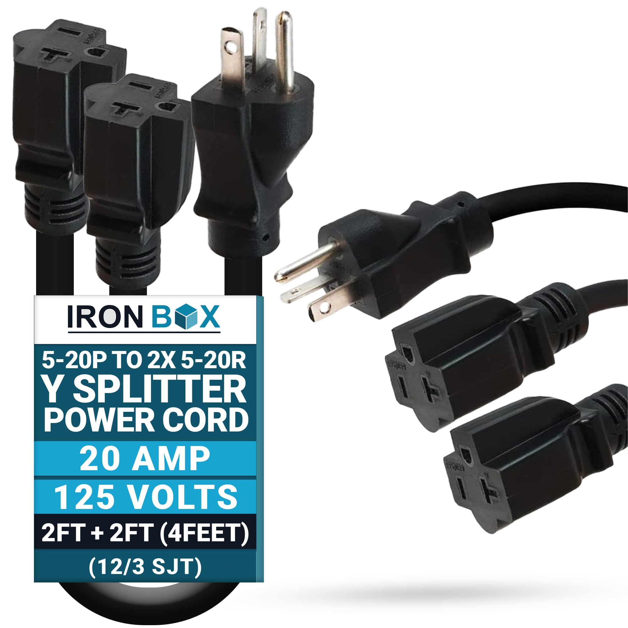 Amazon.com: IronBox Electric - 5-20P to 2X 5-20R Y Splitter Power