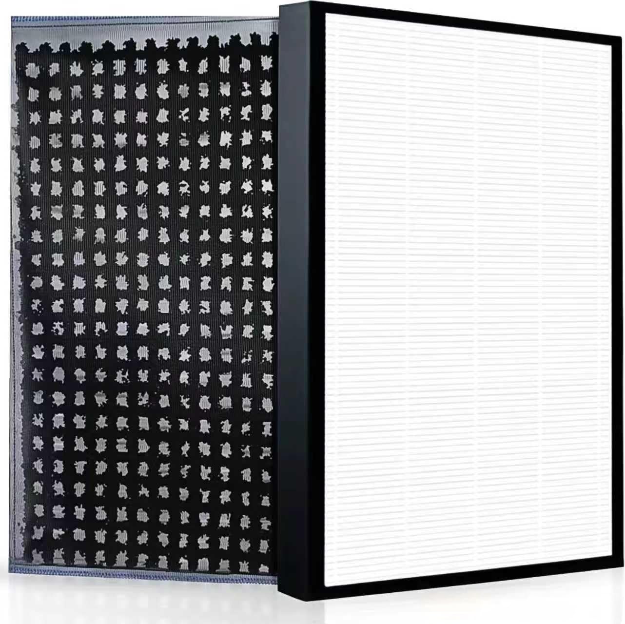 MRICH パナソニック 空気清浄機 加湿器付き 交換用フィルター 互换品 2点セット HEPA 集じんフィルター F-ZXLP90 活性炭 脱臭フィルター F-ZXLD90 Panasonic 加湿空気清浄機 F-VC70XS/F-VC70XR/F-VC70XP/F-VC70XM/F-VC70XL/F-VXS70 ほか対応 サイズが正確で 取り付け簡単