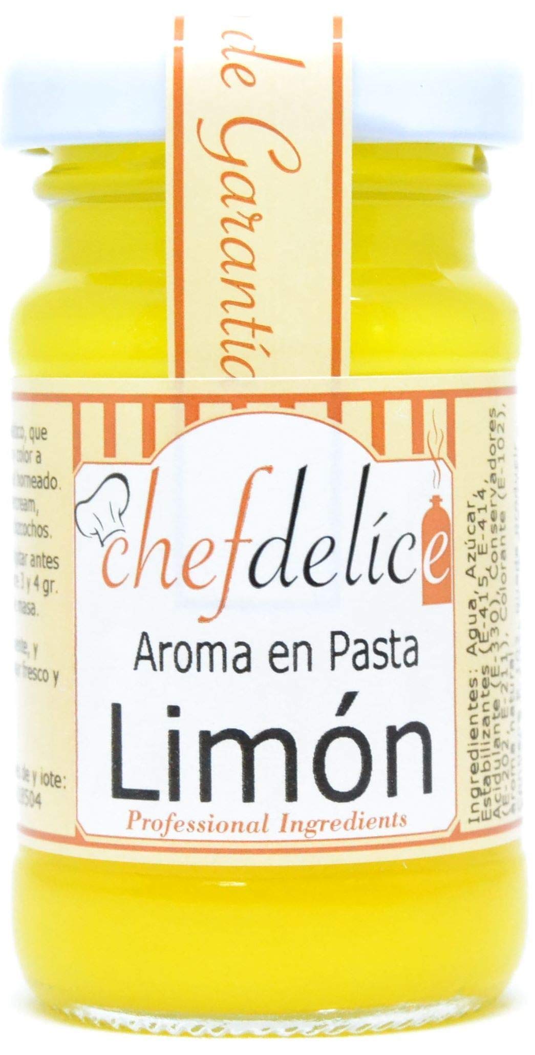 Chefdelice Chefdelice Aroma En Pasta Emulsión Concentrado Para Glaseados, Helados, Horneados Y Cremas Sabor Limón, 50G Chefdelice 50 g