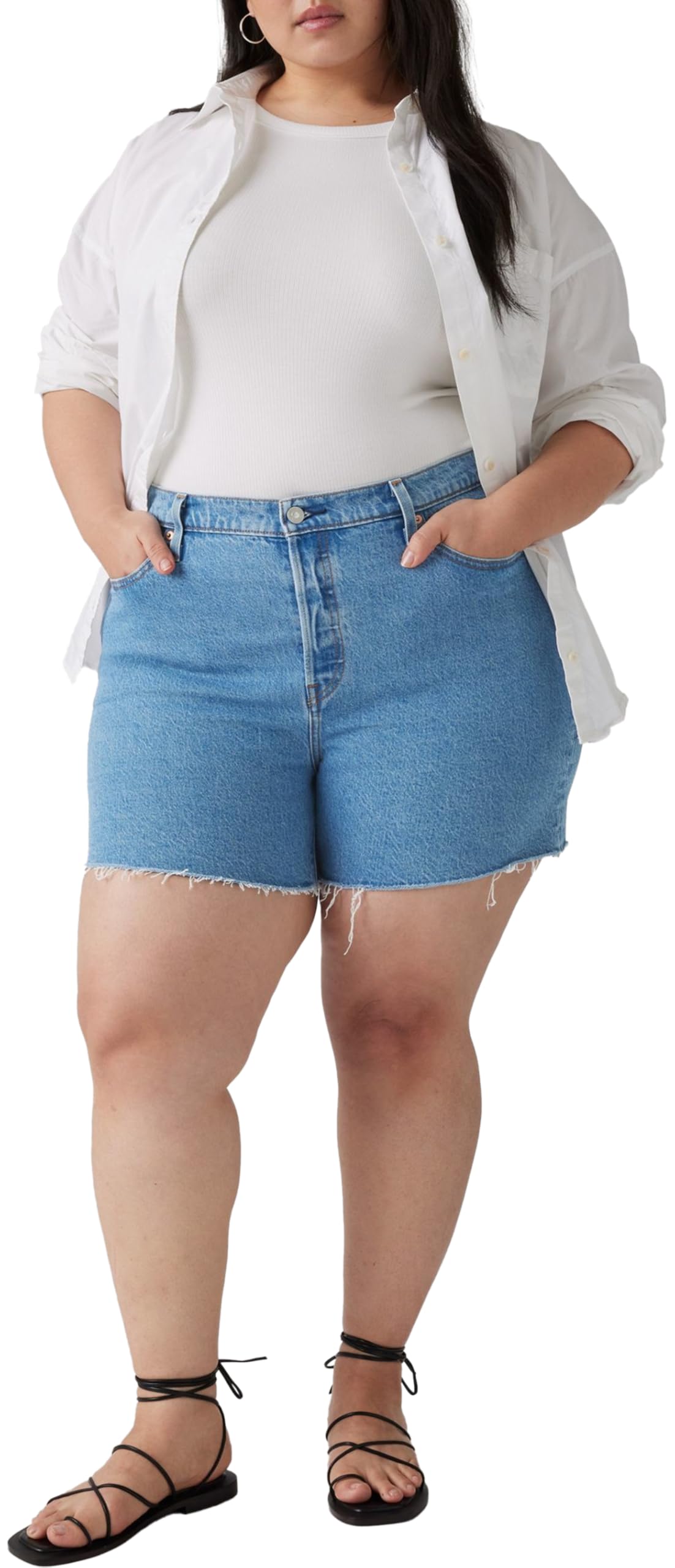 Levi's Plus Size 501 High Rise Short en denim Femme