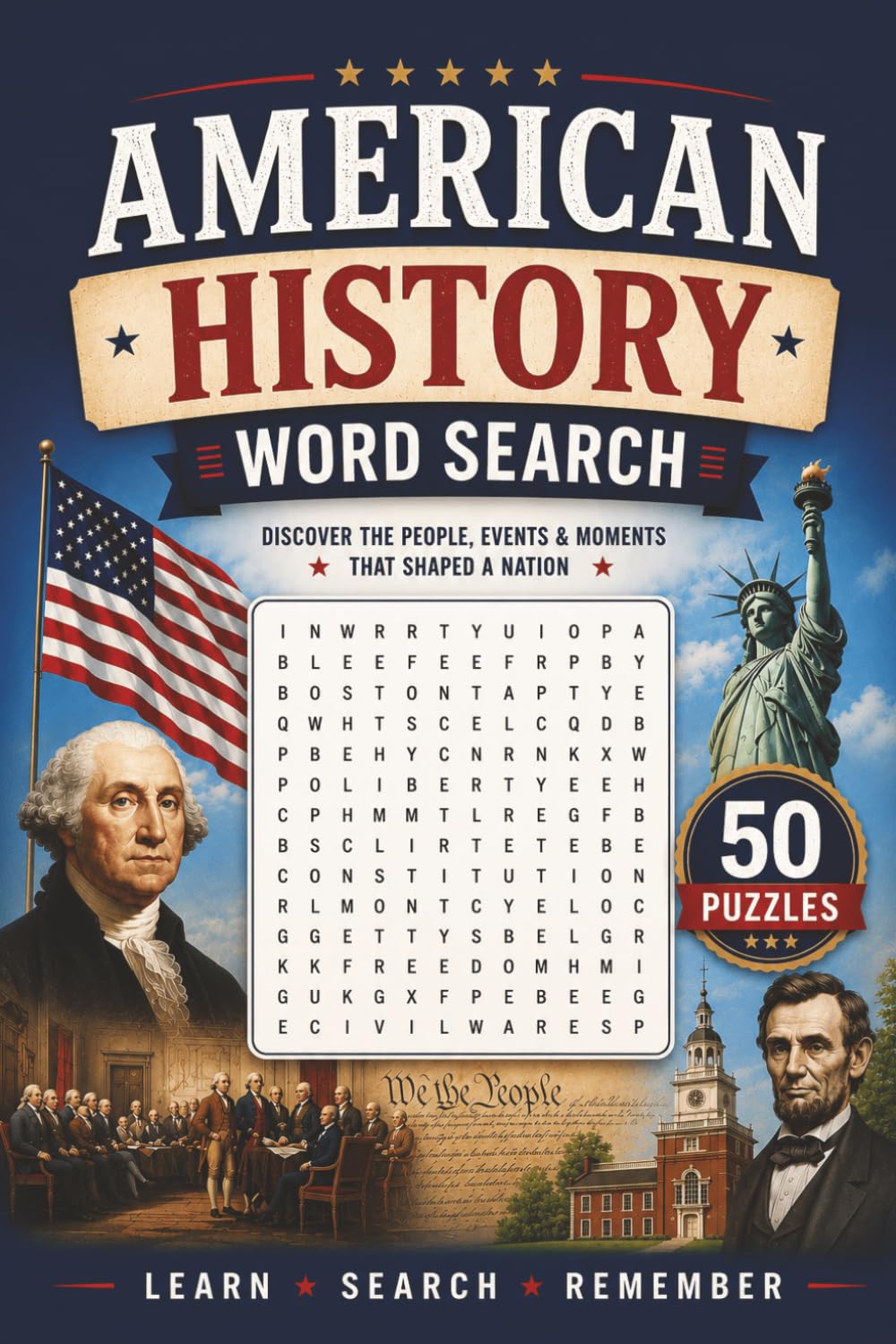 American History Word Search: 500+ words and terms related to American History