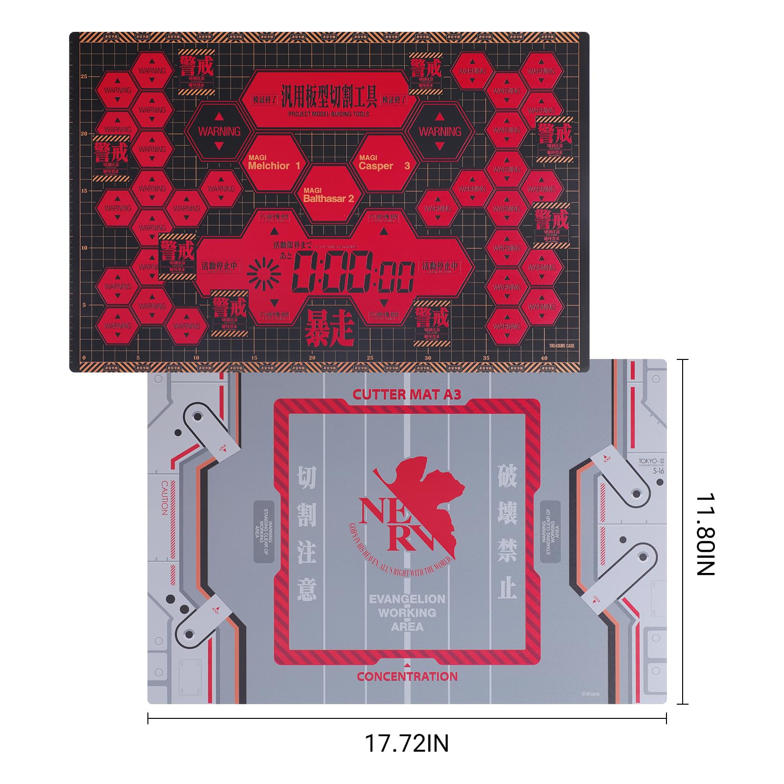 Neon Genesis Evangelion A3 Self-Healing Cutting Mat For Crafting, Sewing, And Quilting 12 thumbnail image