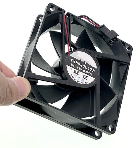 Miniatura 6 de LEYEYDOJX Nuevo ventilador de refrigeración silencioso compatible con Tianxuan TX8025L12S ventilador de alimentación de refrigerador DC 12V 008A 8CM