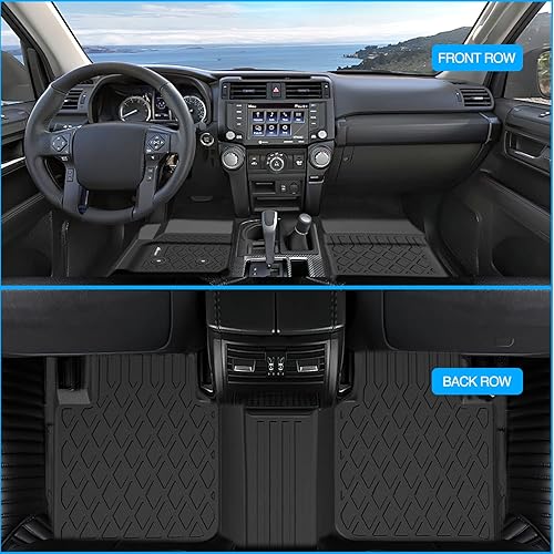 Miniatura 7 de Nilight Alfombrillas TPE para Chevy Colorado Crew CabGMC Canyon Crew Cab 2015 2016 2017 2018 2019 2020 2021 2022, ajuste personalizado para todo