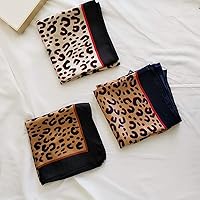 Vista 123 de FONYVE - Pañuelo de satén sedoso de tamaño mediano para mujer, cuadrado, 27.5 x 27.5 pulgadas