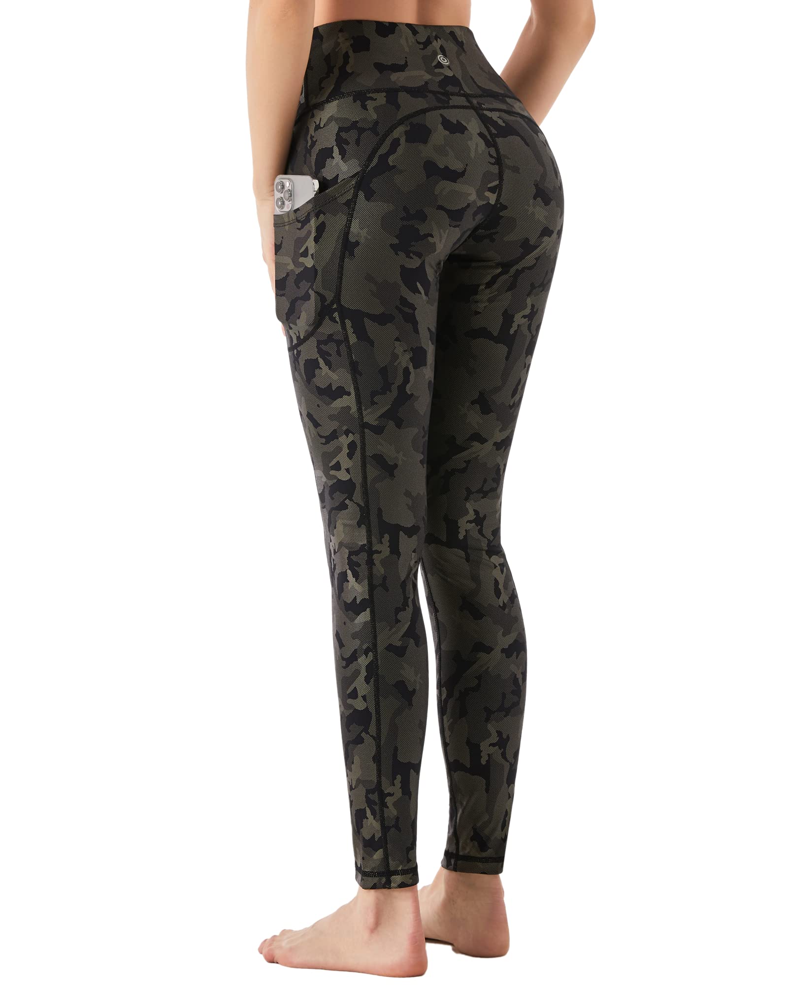 CAMBIVO Leggins Sportivi Donna, Leggins Push up a Vita Alta, Leggings Palestra Pantaloni Yoga Pants Elasticizzati Lunghi con Tasche per Fitness, Pilates, Sport, Gym, Running, Tempo Libero
