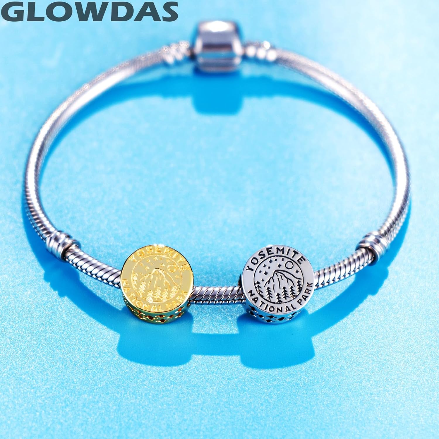 Yosemite National Park Round Charms for Pandora USA Travel Bracelet/Necklace, 925 Sterling Silver American Souvenir California Beads, Gift for Women/Birthday/Sister - Image 4