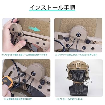 ZTAC ヘッドセット ヘルメット Amazon | 特殊部隊愛用のデザイン ZTAC COMTAC Ⅱ ヘッドセット