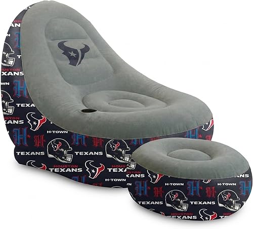 NFL Team Logo Inflatable Chair & Ottoman Sets From $16.31 — - Houston Texans $16.31 - Chicago Bears $18.39 - Denver Broncos $21.45 - Washington Commanders $21.54 - Kansas City Chiefs $23