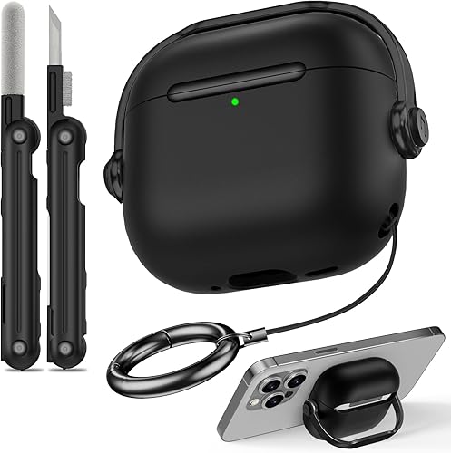 Miniatura 39 de Funda para Airpods Pro 3, fundas de bloqueo de seguridad para Apple Airpod Pro 3 (2025) con soporte para teléfono y kit de limpieza, protección