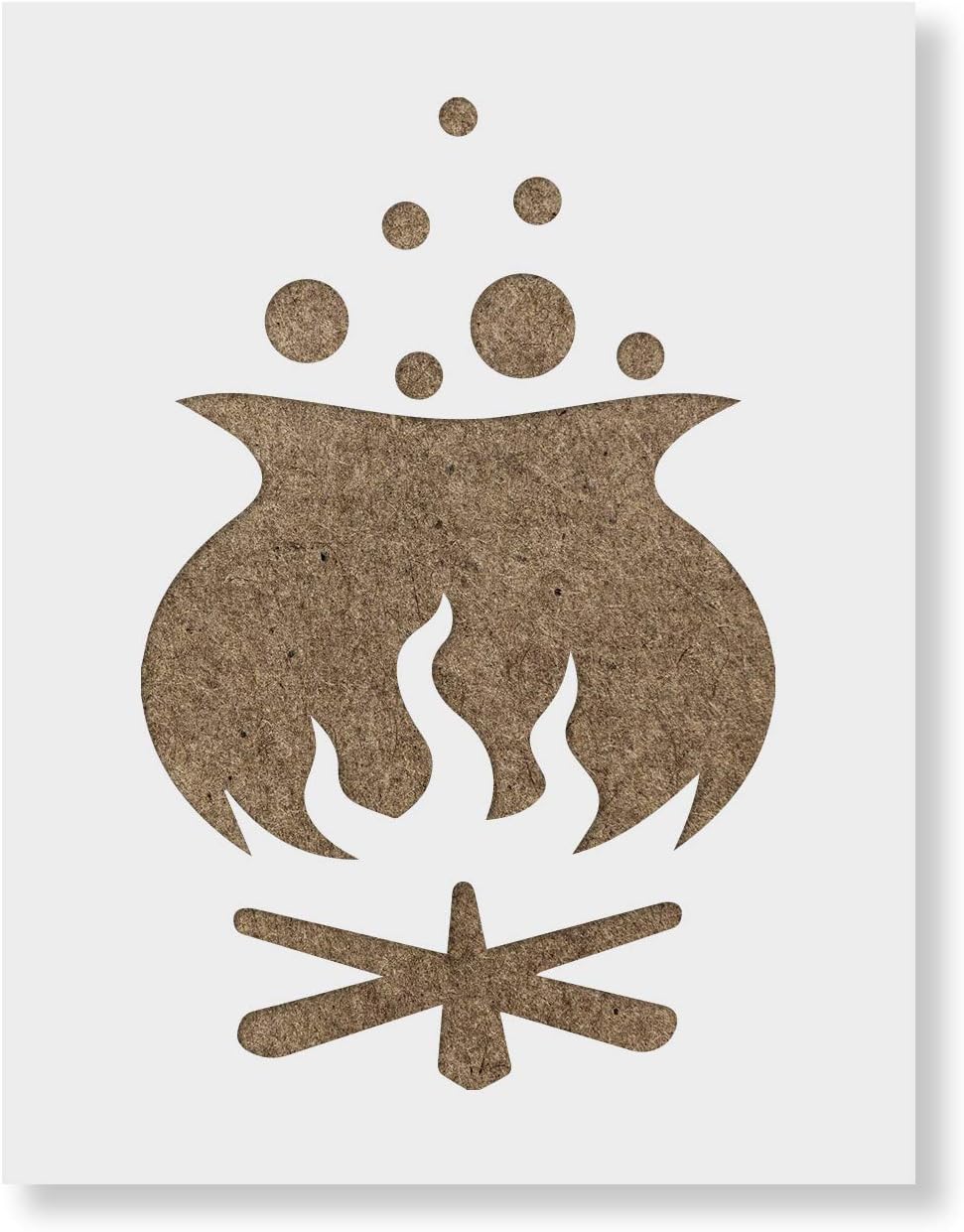 Cauldron of Witches Brew Stencil - Halloween Art, Stencils Halloween, Halloween, Halloween Stencils, Spooky Stencil