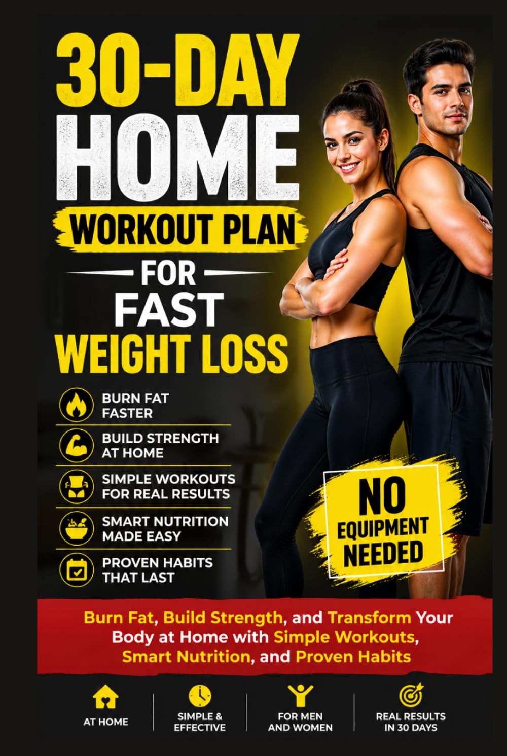 30-Day Home Workout Plan for Fast Weight Loss: Burn Fat, Build Strength, and Transform Your Body at Home with Simple Workouts, Smart Nutrition, and ... Needed (The FitLife Blueprint Series)