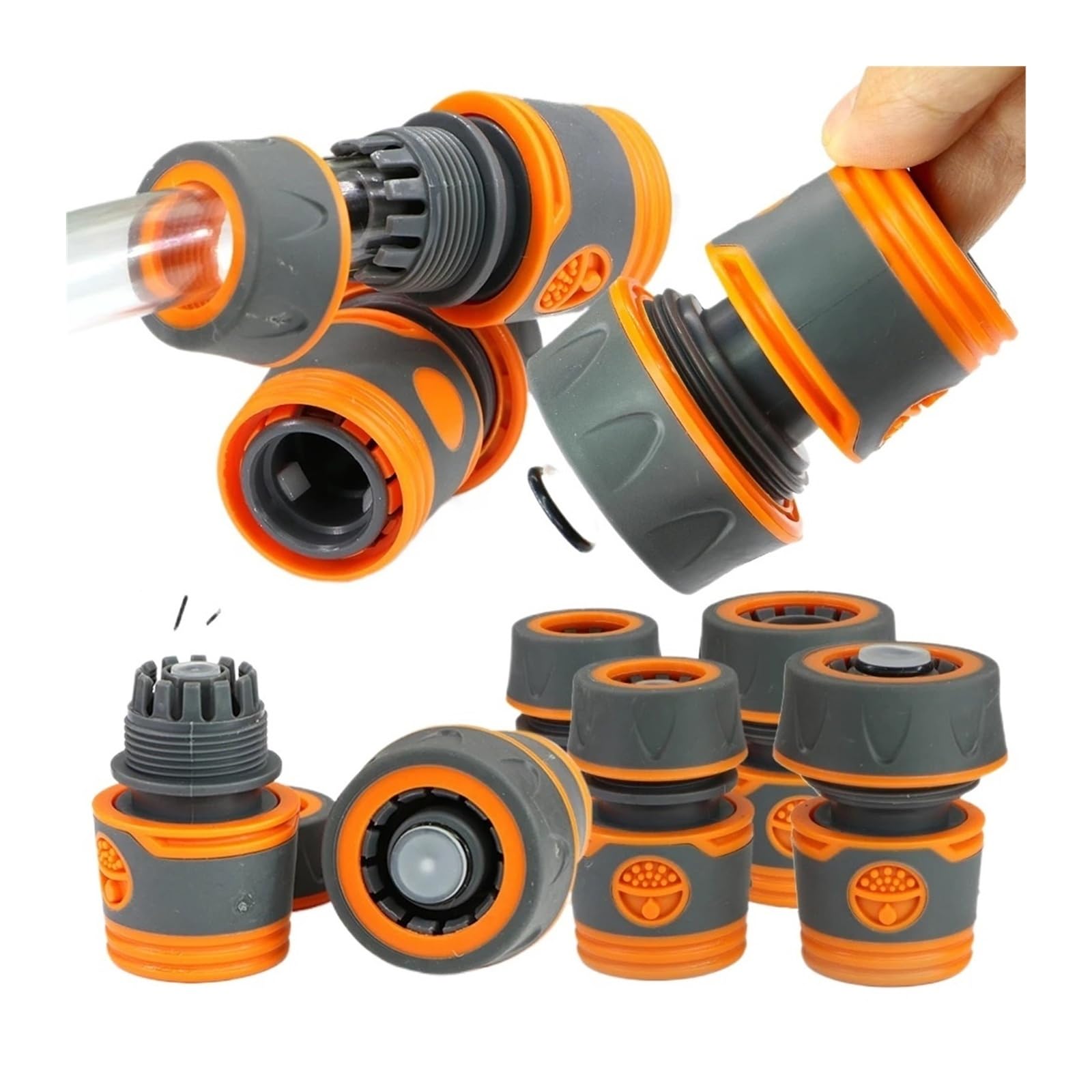 Conector rápido for Manguera de jardín de 5 Piezas de 1/2" y 3/4"(D5PCS)