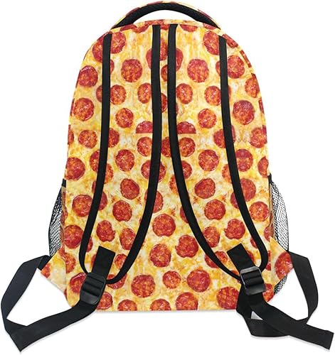 Miniatura 3 de ALAZA Mochila grande de comida con pizza 3D, unisex, para niñas, niños, universidad, mochila de día, resistente al agua, portátil, iPad, tableta,