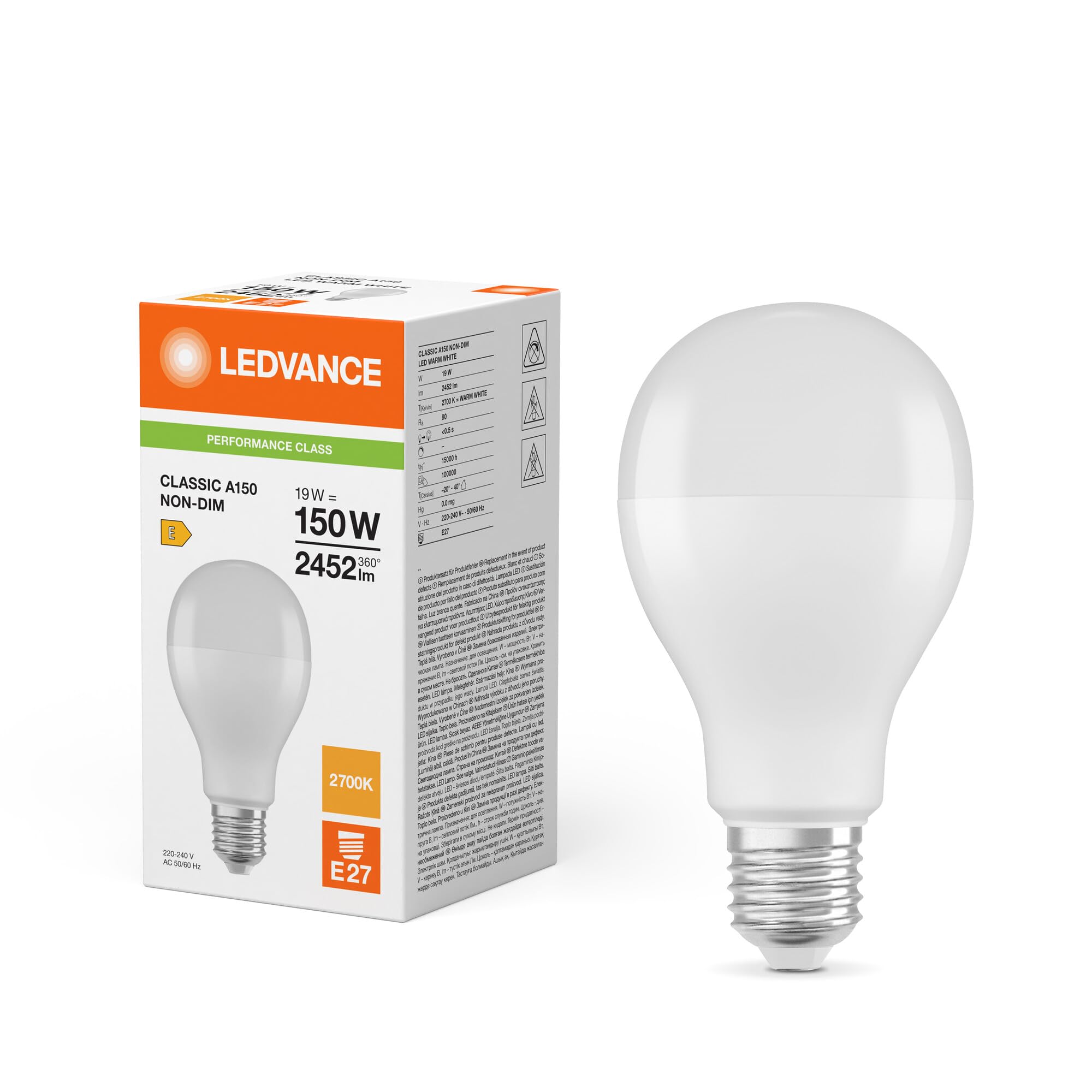 PERFORMANCE CLASSIC LED BULB BULB 19W/ 150W E27 4099854048784