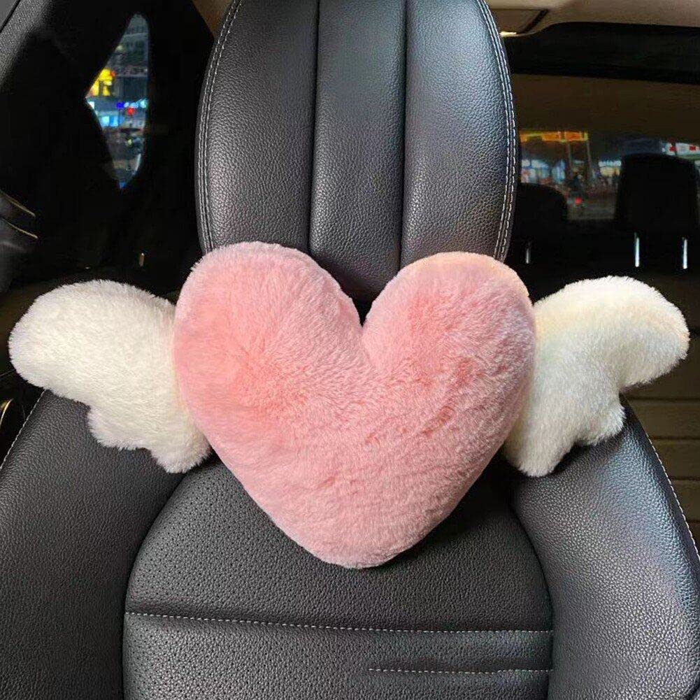 Auto-Kopfstützenkissen - Herzförmiges Nackenkissen für bequemes Fahren, Reisen & Zuhause