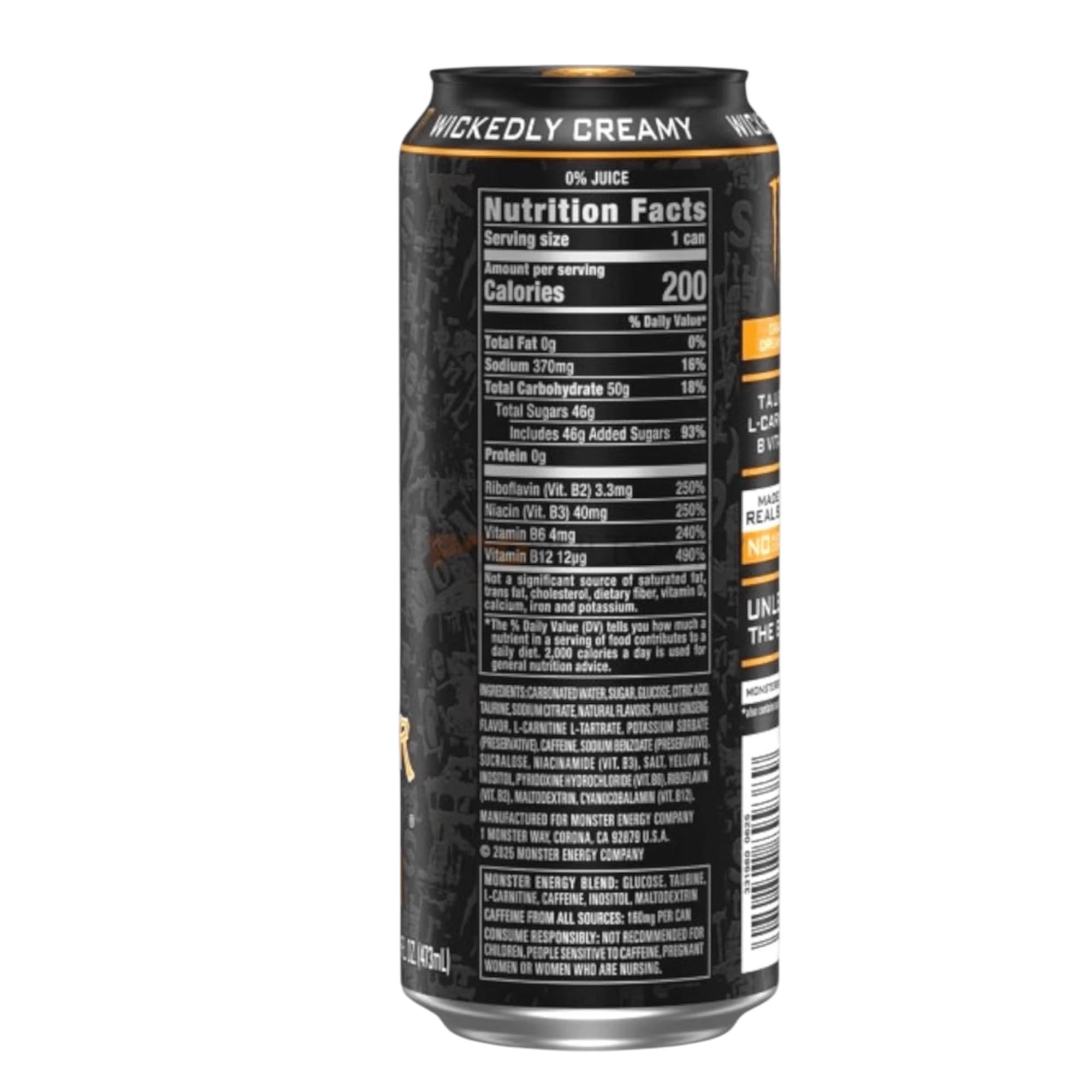 Monster Energy Orange Dreamsicle Energy Drink 12 Dosen – mit Orangen-Vanille-Geschmack – Original Import – 473 ml inkl. Bierdeckel Haus der Biere Berlin