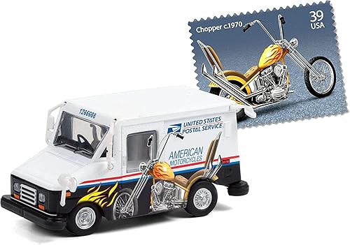 Miniatura 3 de Greenlight 30249 Servicio Postal de los Estados Unidos - Vehículo de entrega postal de larga vida (LLV) - American Motorcycles Collectible Stamps