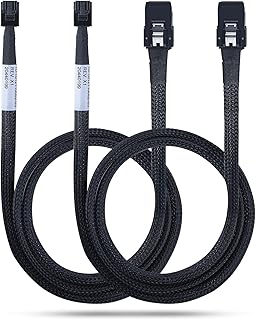 Artemisia 10 Mini SAS HD SFF-8643 to Mini SAS SFF-8087 Cable, 0.8-m(2.6ft), 2 Pack