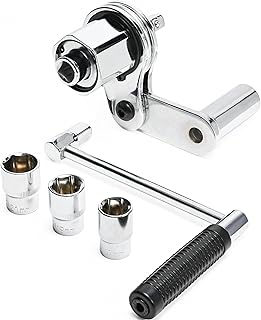 VQP Torque Multiplier Set 1/2” DR w/ 3 Sockets, Labor Saving Lug Nut Remover, Hand Lug Nut Wrench Kit, Portable Wrench Soc...