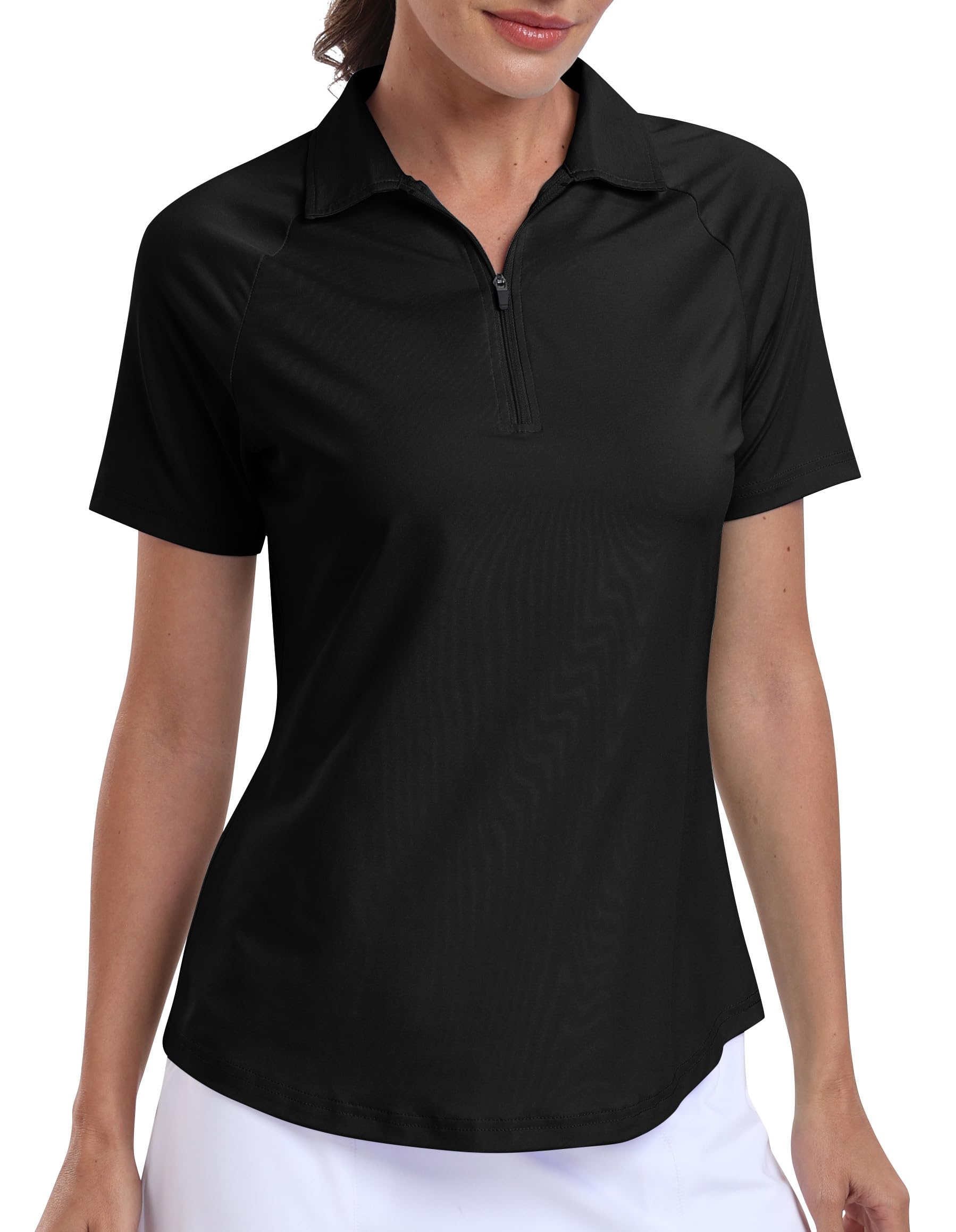 Women's Golf Polo Shirts Short Sleeve Moisture Wicking Golf Apparel Lady Golf Tops