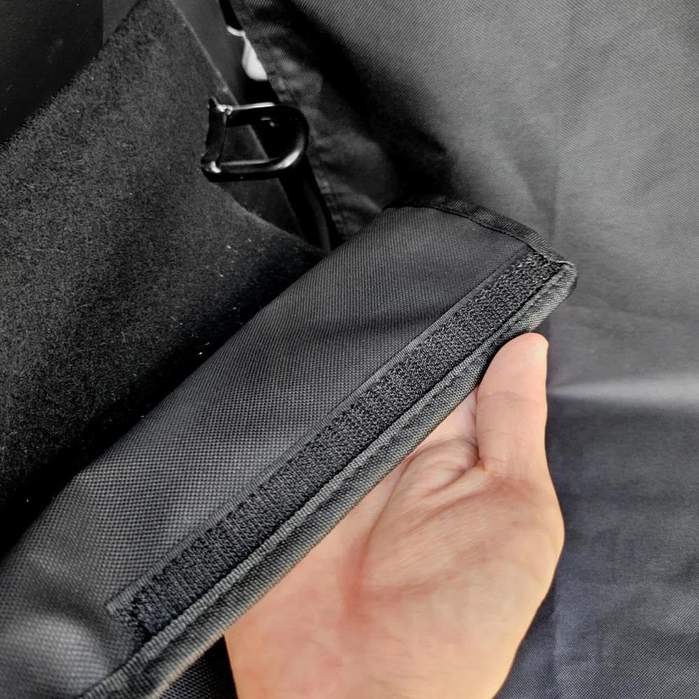 FUNFOB Bandeja Maletero Funda Impermeable Asiento Coche Perros Tela Oxford 600D Alfombrilla para Maletero Coche para Mascotas Forro Carga para SUV para Perros Alfombrilla Maletero(Black Edge)