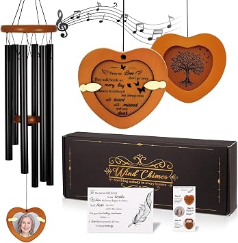 32 Inch Personalized Memorial Wind Chimes Sympathy Gifts for Loss