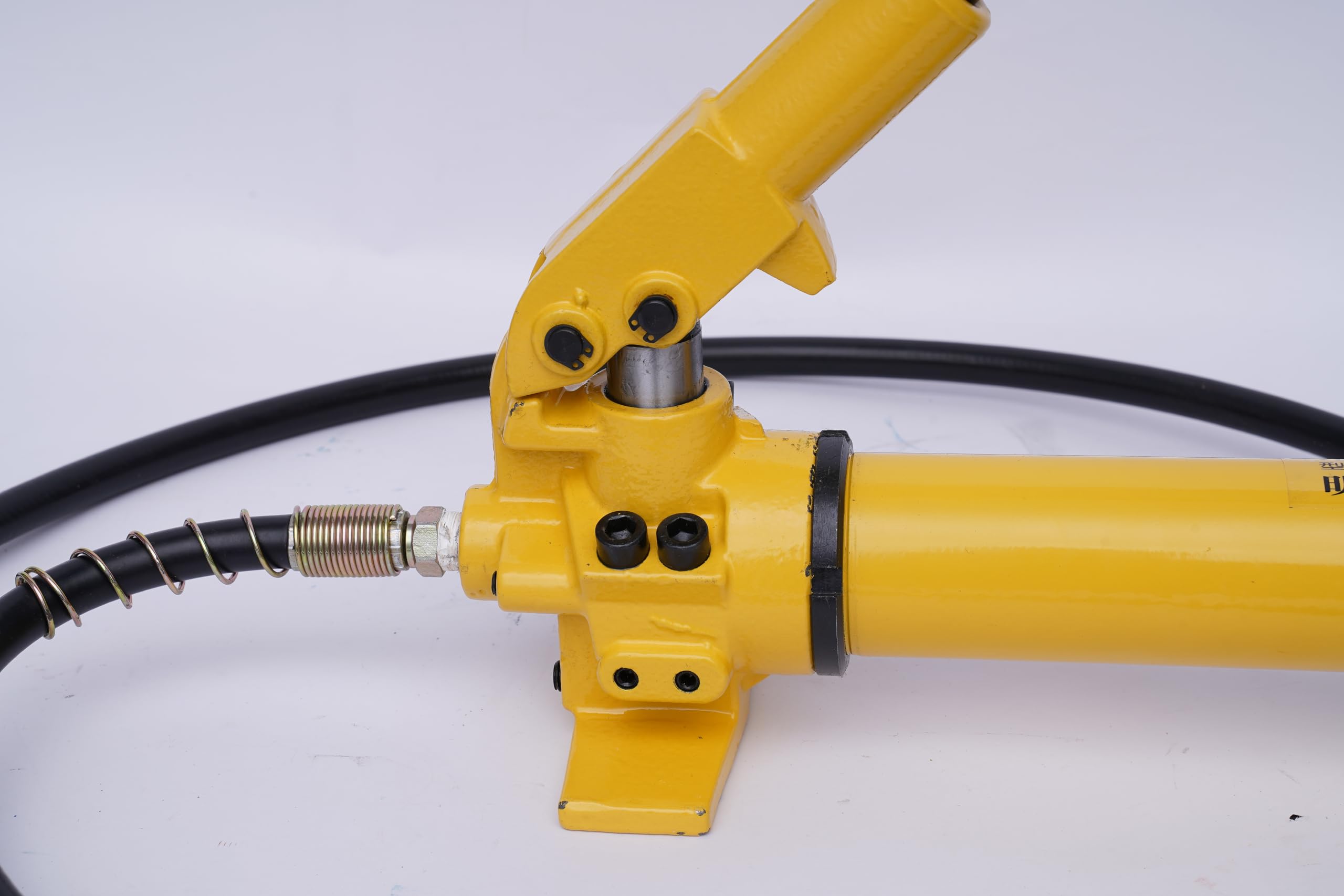 Hydraulische Handpumpe Hydraulikhandpumpe Mit Schlauch Manometer Manuel Hydraulik Hydraulikpumpe Hydraulikzylinder Manual Hand Hydraulic Pump Manuelle Druckpumpe 3/8″ 700Bar 350Cc 10,000Psi