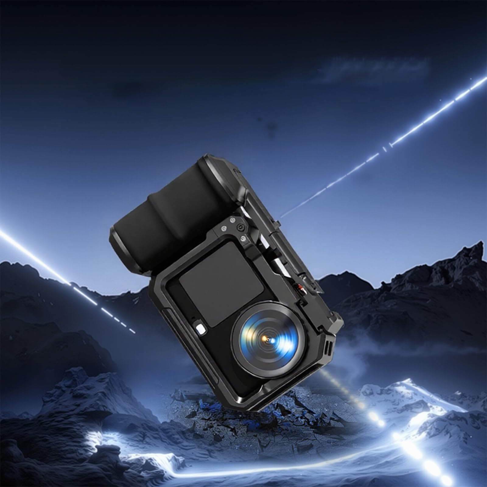 Cámara Empuñadura para dji Osmo Action 6, Empuñadura metálica Xplorer Jaula Protectora Cámara Estructura metálica Jaula Expansión Soporte Disparo Mango Accesorios para dji Osmo Action 6