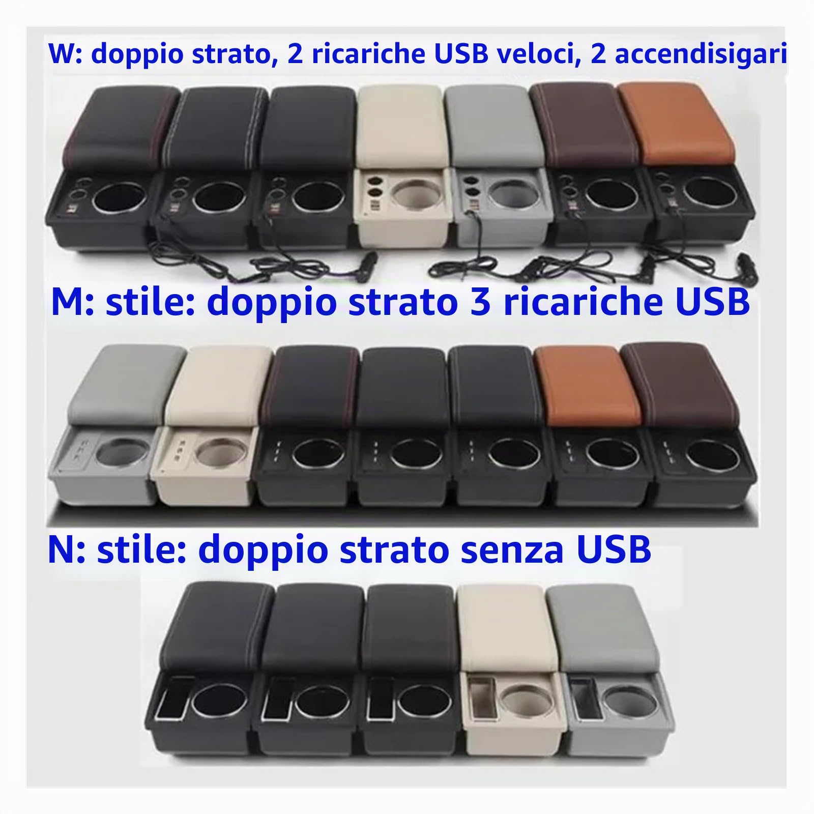 Auto Poggia Braccio Per Clio 5 Bracciolo Box Auto Portabicchieri Centrale Accessori Retrofit Dedicati(N1 red line No USB)