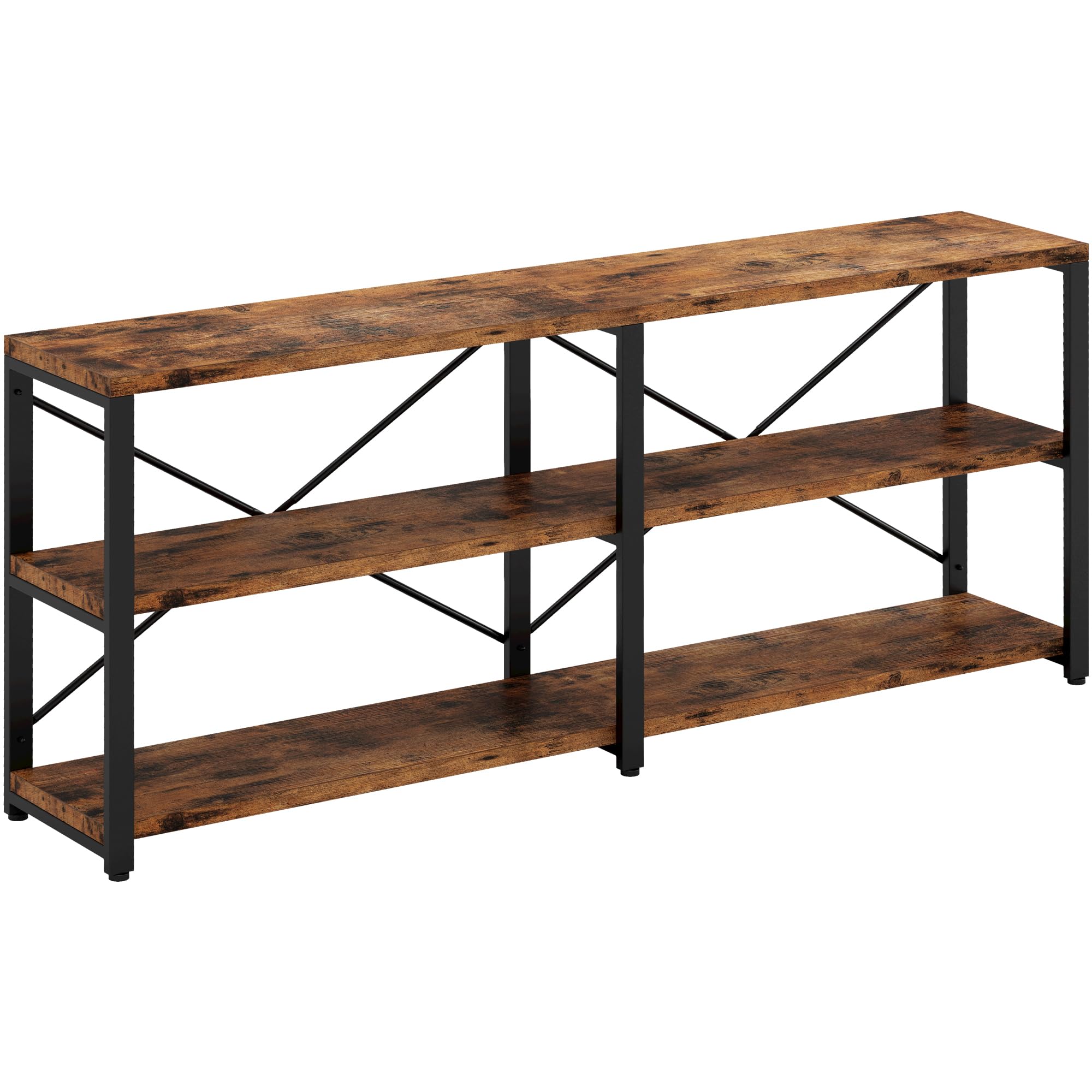 IRONCK 70.8" 3-Tier Console