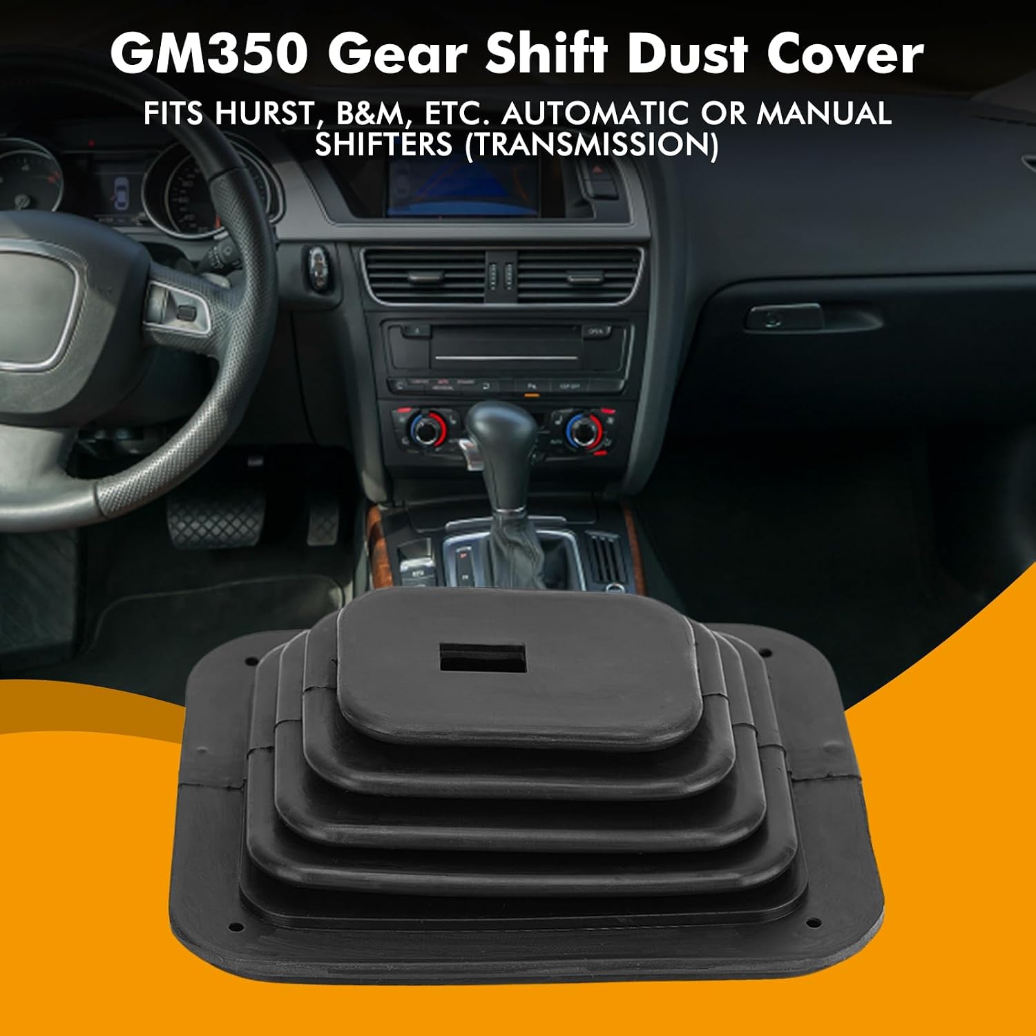 Maxmartt Gear Shift Boot Cover, Gear Shift Cover Rubber Car Shifter Boot Replacement for GM350,Enhanced Dust Protection Easy Installation Sleek Design