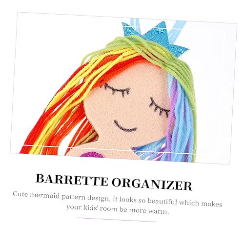 Miniatura 8 de VICASKY Pasadores de bebé con borlas de sirena para bebés, organizador de pinzas para el cabello, tapiz tejido, manta para niñas, pinzas para el