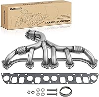 A-Premium Stainless Steel Exhaust Manifold Kit with Gaskets for Jeep Grand Cherokee 93-98, Wrangler 91-95/97-99, Cherokee 91-99 4.0L