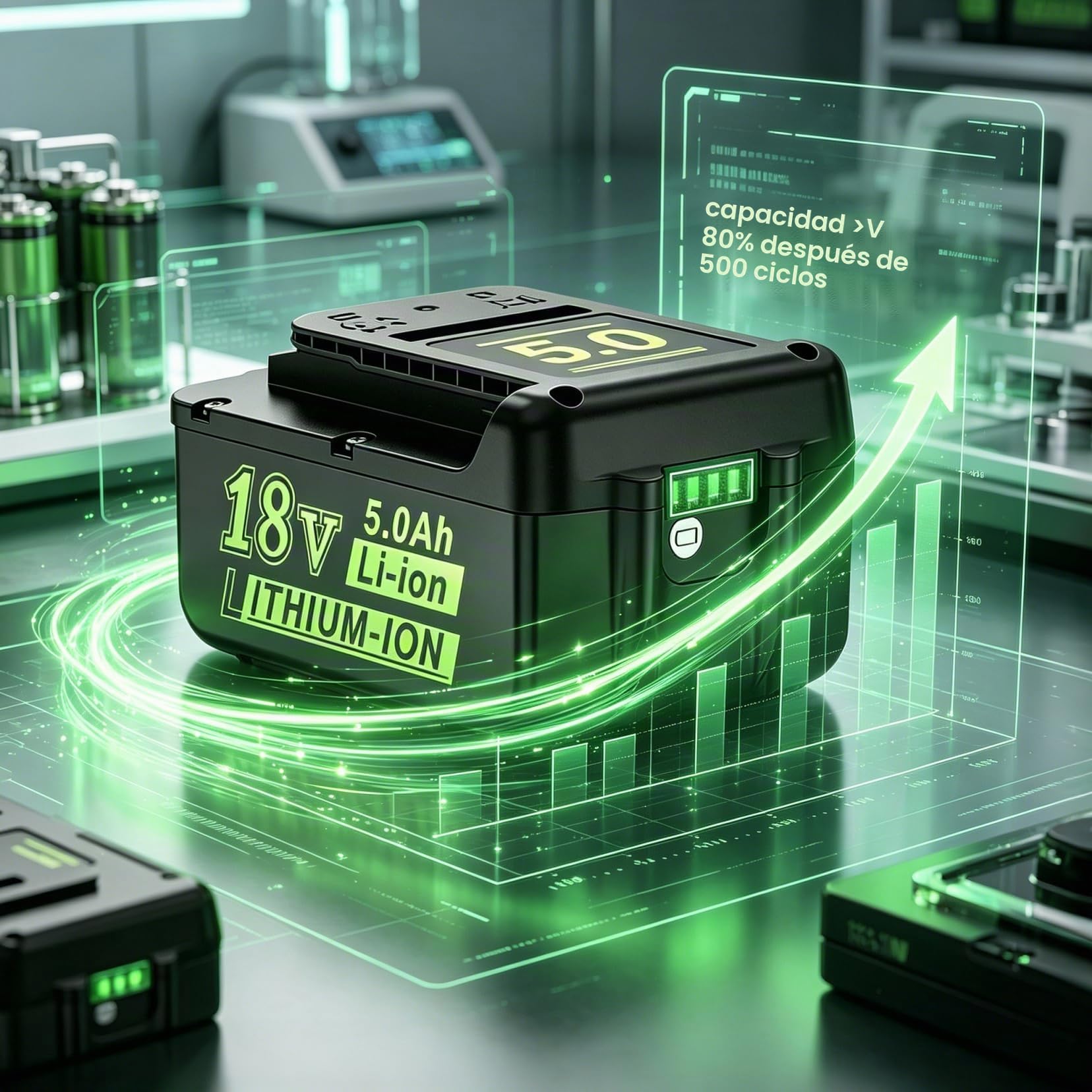 2X 18V 5Ah DREAMDASH Batería de Repuesto, Apto para Kärcher Herramienta | Cortasetos HGE 18-45 18-50 Cortacésped LMO 18-33 18-36 Pulverizador PSU 4-18 Aspirador WD 1 3-18 Cortabordes LTR 18-25 18-30