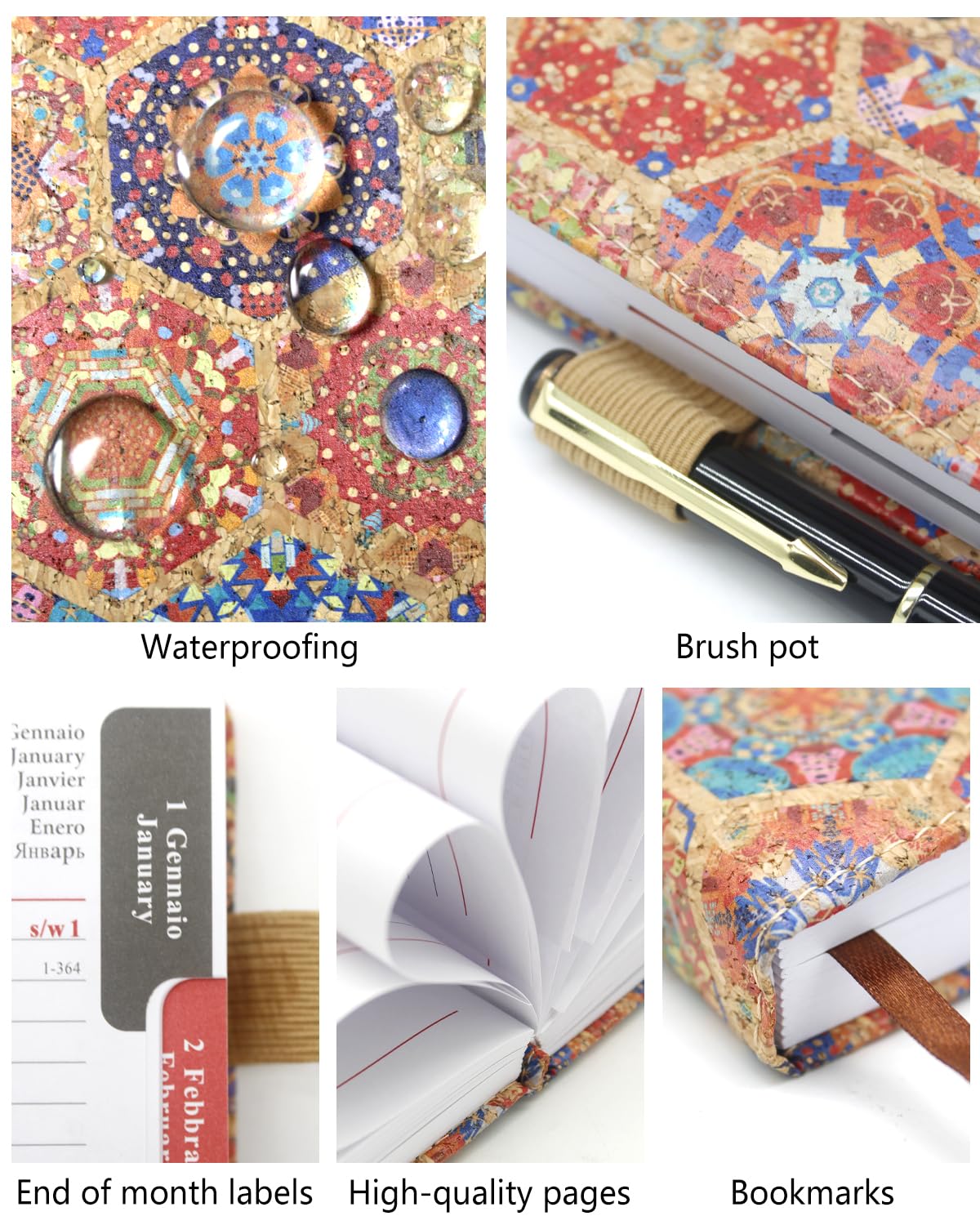 （Gen.-Dic.2026）HW CASA Agenda Giornaliera 2026 Formato A5, Festività Multilingue (DE/IT/ES/EN/FR),Gennaio-Dicembre 2026