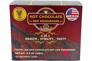 Revitalize Your Mind & Body: Instent Mushroom Hot Chocolate Mix with Reishi and Cacao