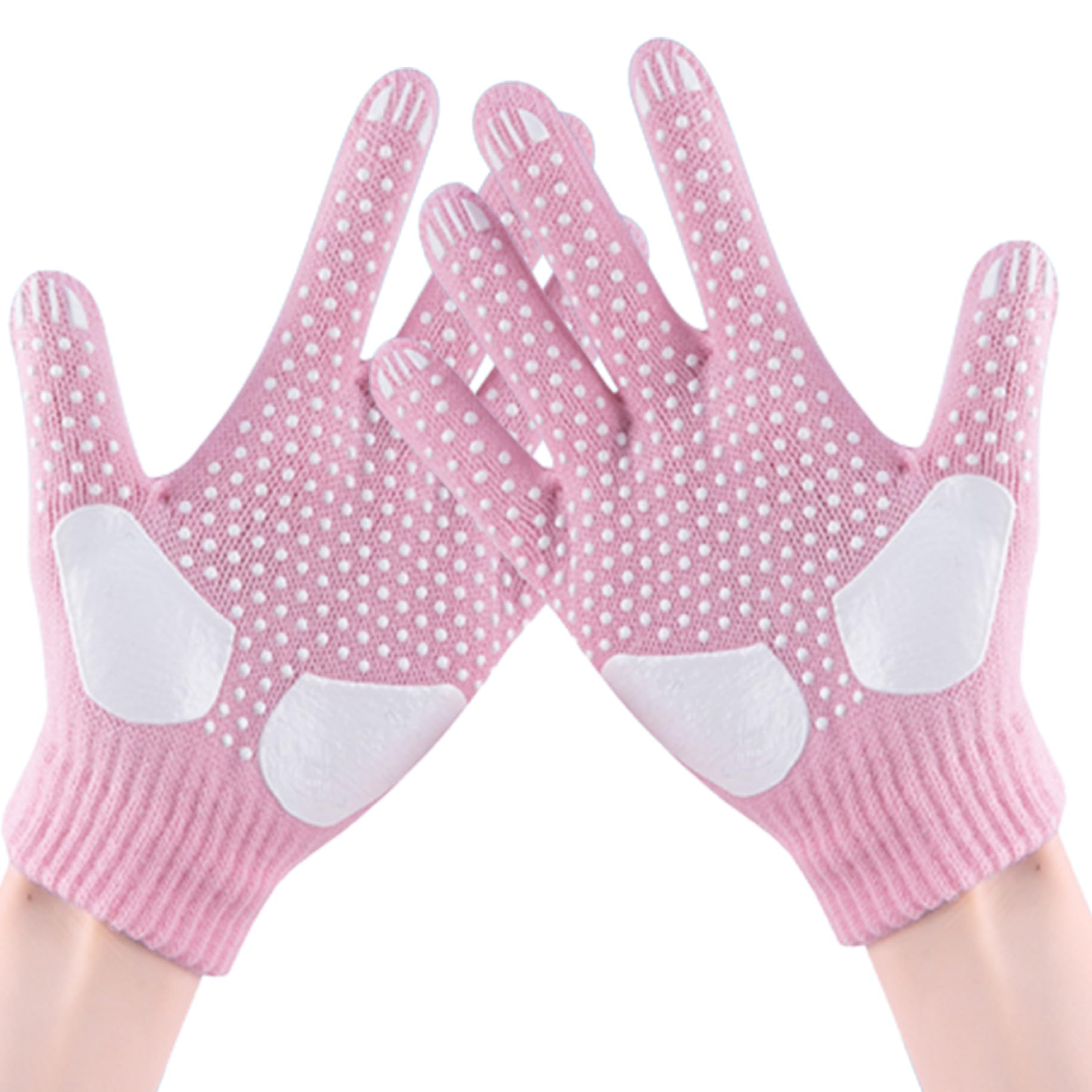 Gants de Patinage, Gants de Patinage sur Glace pour Enfants, Tricot épais antidérapant, Artistique avec Flocons Neige en Strass, Accessoires Glace d'hiver Chauds pour Le Cyclisme, la r