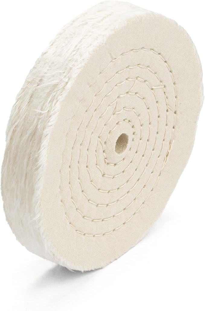 ENKAY 6" Extra Thick Spiral Sewn Buffing Wheel (80 Ply) Power