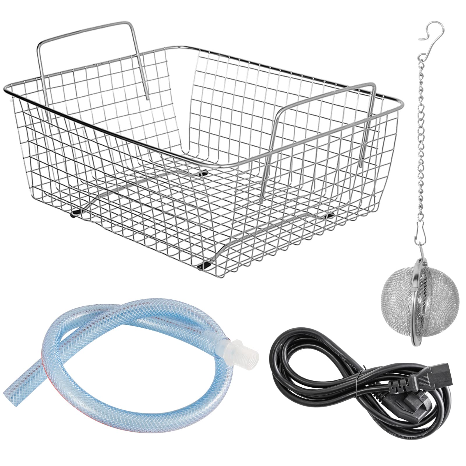 VEVOR Ultraschallreiniger 6L, Ultraschall Reinigungsgerät 220V, Zweifrequenz-Ultraschallreiniger Edelstahl, Digitaler Ultraschallreiniger, Ultraschallreinigungsgerät mit LED-Anzeige 28 kHz und 40 kHz