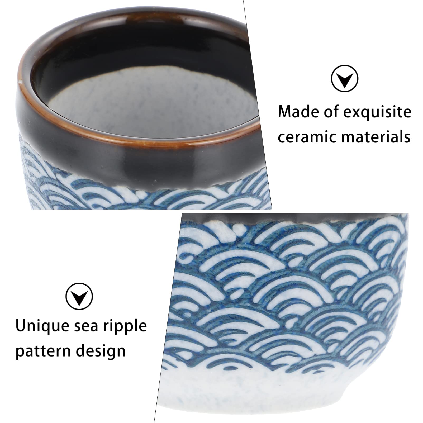 VAKUUM 5 Piece Sake Set Durable Ceramic Japanese Sake Set
