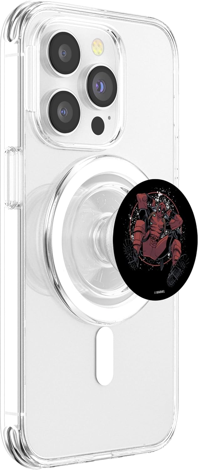 Marvel Deadpool Break Through the 4th Wall PopSockets MagSafe PopGrip for iPhone